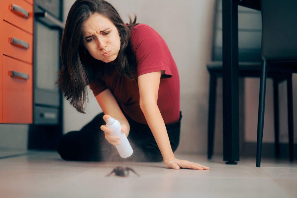 Tenant sprays pest